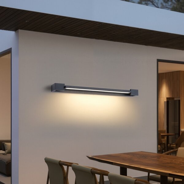 Brilagi - Illuminazione a LED per specchio da bagno AQUA LINE LED/24W/230V 90 cm IP44 antracite