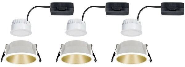 Paulmann 93406 - SET 3xLED/6,5W IP44 Lampada bagno dimmerabile COLE 230V