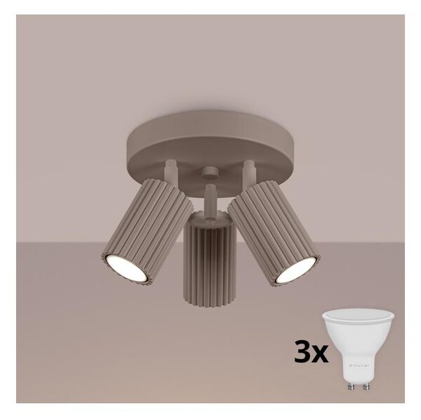 Brilagi - Faretto LED CRESTO 3xGU10/10W/230V taupe