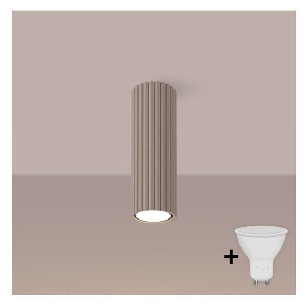 Brilagi - Faretto LED CRESTO 1x GU10/10W/230V 20 cm tortora