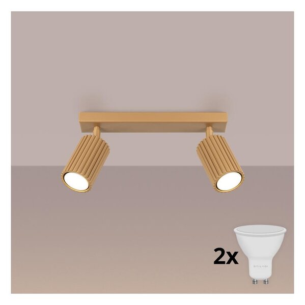 Brilagi - Faretto LED CRESTO 2x GU10/10W/230V oro