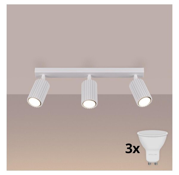 Brilagi - Faretto LED CRESTO 3xGU10/10W/230V bianco