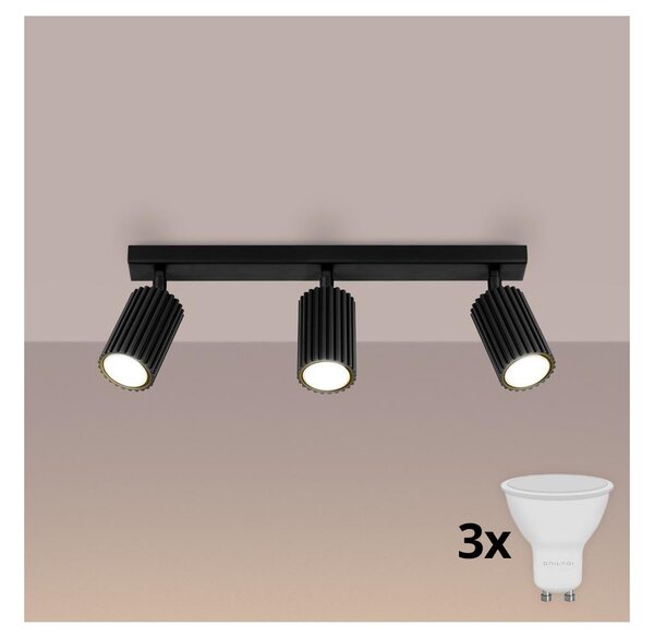 Brilagi - Faretto LED CRESTO 3xGU10/10W/230V nero