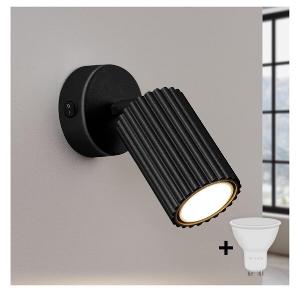 Brilagi - Faretto LED da parete CRESTO 1xGU10/10W/230V nero