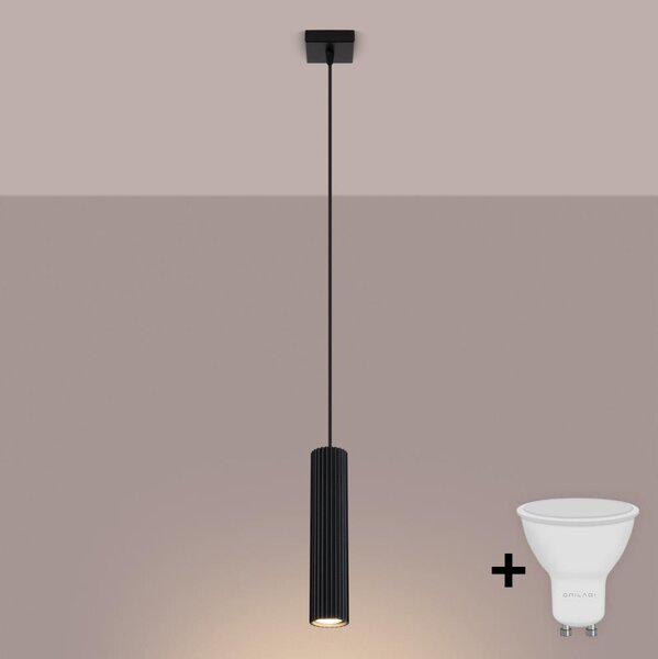 Brilagi - Lampada a sospensione LED su cavo CRESTO 1xGU10/10W/230V nero