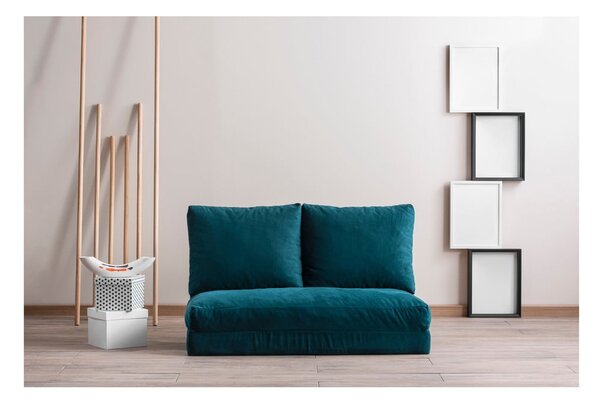 Divano letto color petrolio 120 cm Taida - Balcab Home