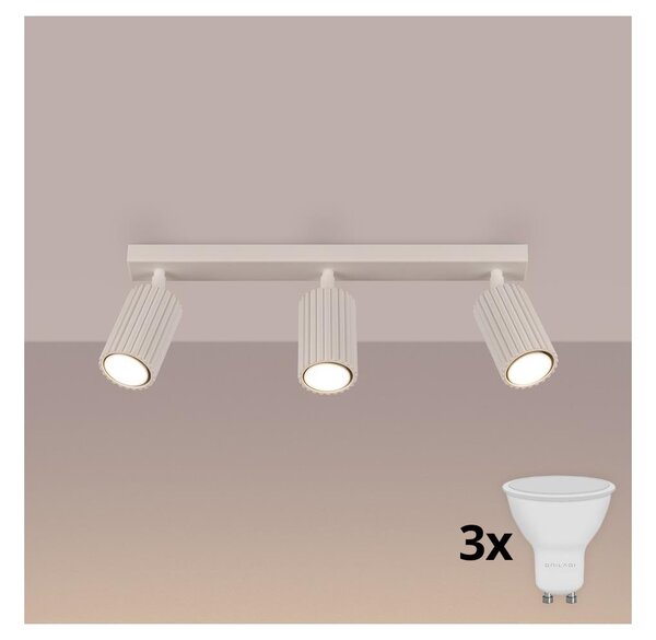 Brilagi - Faretto LED CRESTO 3x GU10/10W/230V color crema