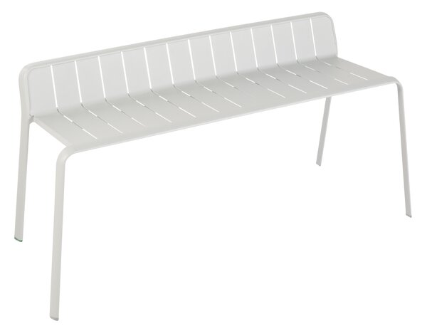 Panchina Idaho NATERIAL in alluminio con seduta in alluminio grigio / argento