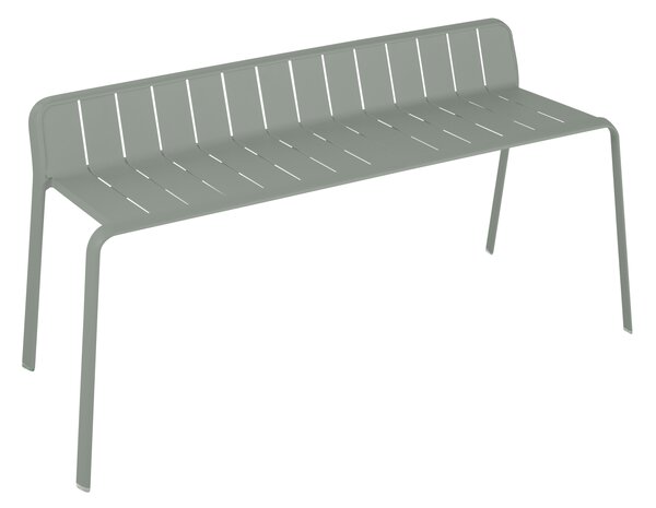 Panchina Idaho NATERIAL in alluminio con seduta in alluminio verde
