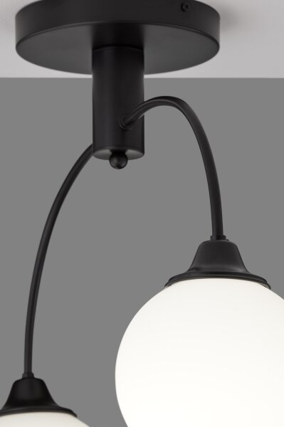 Jupiter 2170 - Lampadario a soffitto NOLA 2xE27/15W/230V nero