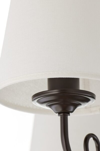 Jupiter 2187 - Lampadario a stelo ARKADA 5xE27/15W/230V nero/bianco