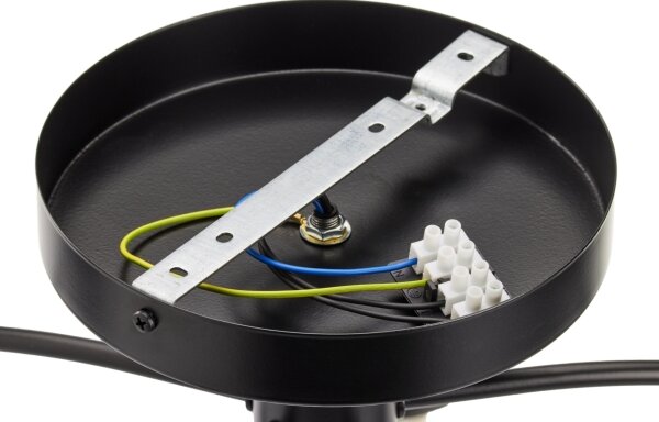 Jupiter 2170 - Lampadario a soffitto NOLA 2xE27/15W/230V nero