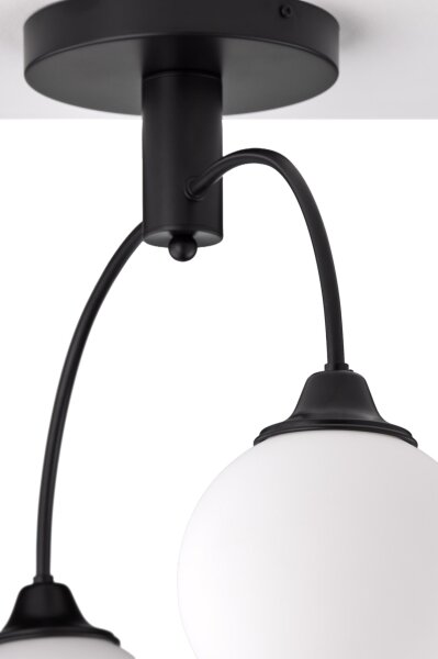 Jupiter 2170 - Lampadario a soffitto NOLA 2xE27/15W/230V nero