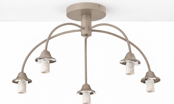 Jupiter 2195 - Lampadario a plafone NOLA 5xE27/15W/230V beige