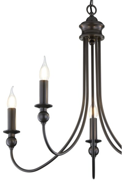 Jupiter 2172 - Lampadario a catena WERONA 5xE14/11W/230V nero