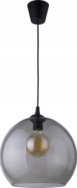 BRILAGI - Lampadario a sospensione con cavo QUADRA 1xE27/60W/230V nero/grigio fumé