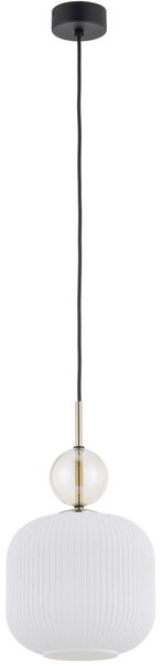 BRILAGI - Lampadario a sospensione con cavo OLIVIA 1xE27/15W/230V nero/beige fumé/bianco
