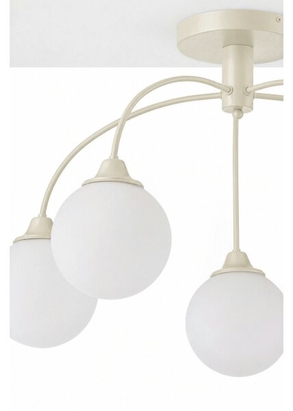Jupiter 2192 - Lampadario da soffitto NOLA 5xE27/15W/230V color crema