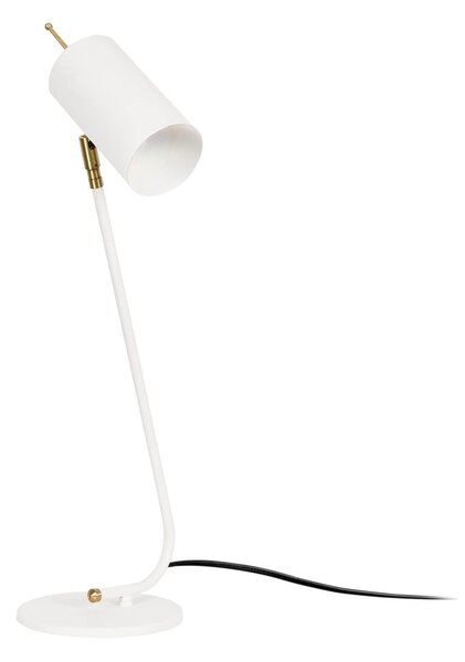 Lampada da tavolo bianca con paralume in metallo (altezza totale 55 cm) Sivani – Opviq lights