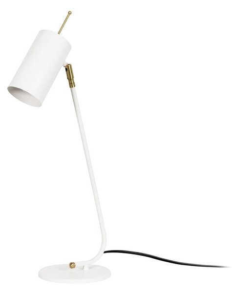 Lampada da tavolo bianca con paralume in metallo (altezza totale 55 cm) Sivani – Opviq lights