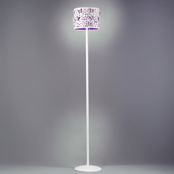 ONLI - Lampada con piedistallo TITILLA 1xE27/22W/230V viola/bianco