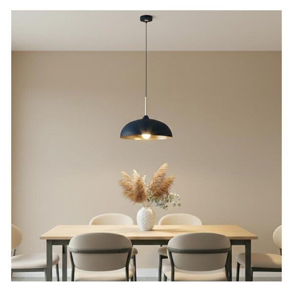 Brilagi - Lampadario a sospensione con filo ABRAHAM 1xE27/60W/230V diametro 35 cm blu