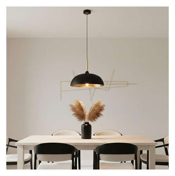 Brilagi - Lampadario a sospensione con filo ABRAHAM 1xE27/60W/230V diametro 35 cm nero