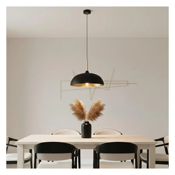 Brilagi - Lampadario a sospensione con filo ABRAHAM 1xE27/60W/230V diametro 35 cm nero