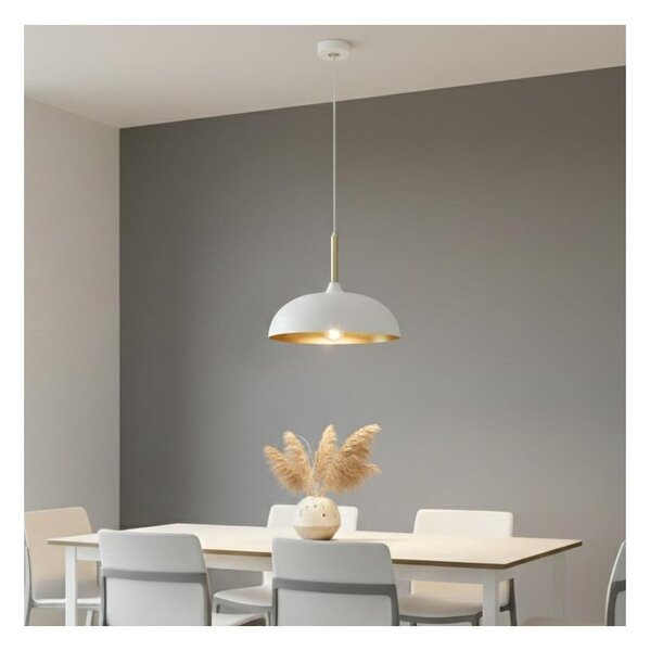 Brilagi - Lampadario a sospensione con filo ABRAHAM 1xE27/60W/230V diametro 35 cm bianco