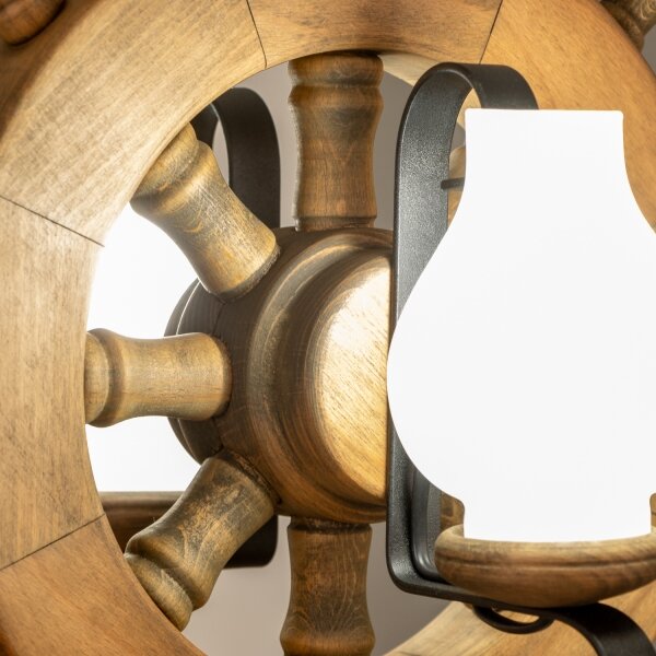 Brilagi - Lampadario a sospensione con catena TIMONA 2xE14/40W/230V faggio