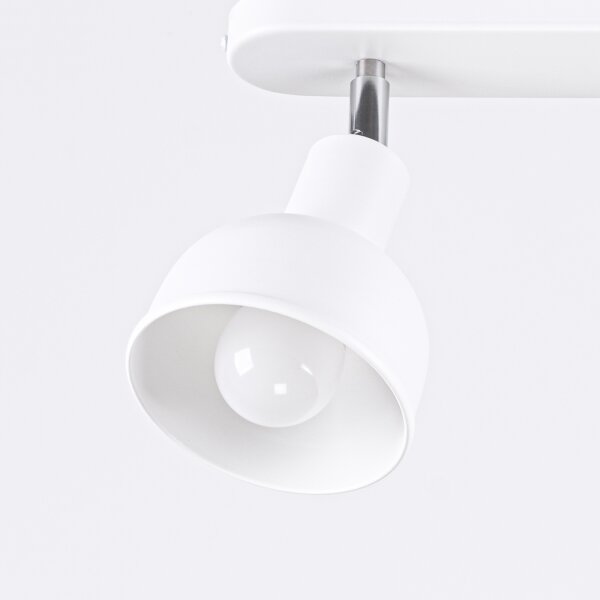 Sollux SL.1314 - Faretto ELBA 2xE27/15W/230V bianco