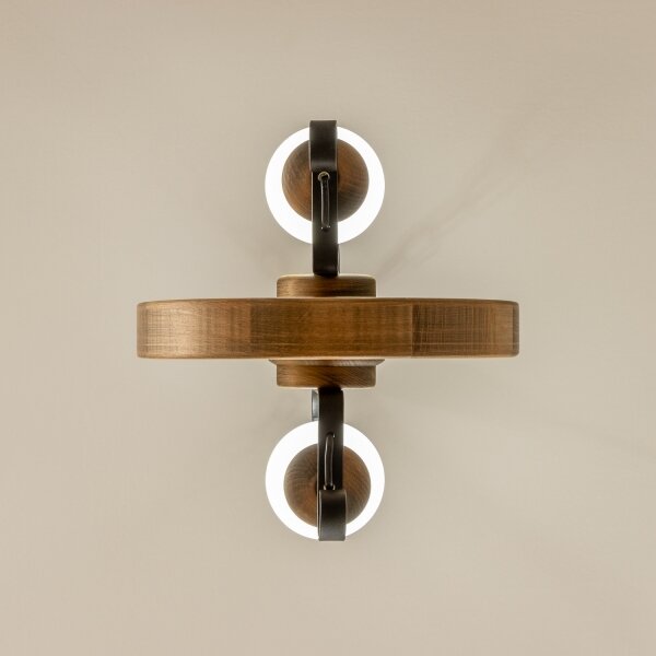 Brilagi - Lampadario a sospensione con catena ROATA 2xE14/40W/230V faggio
