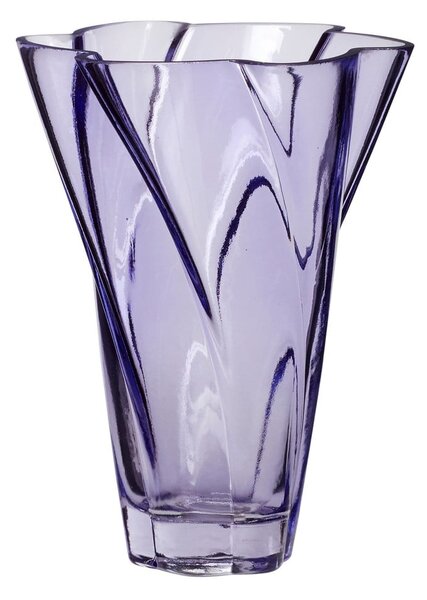 Vaso viola in vetro fatto a mano altezza 18 cm Bloom - Hübsch