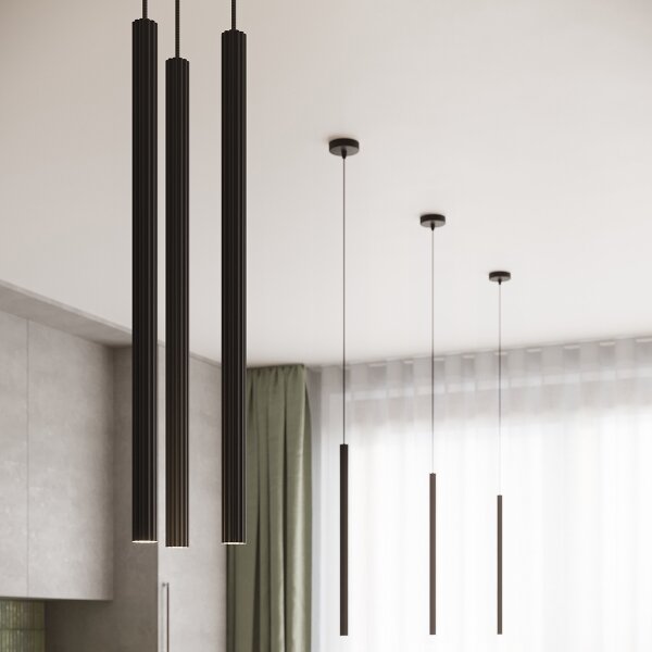 Sollux SL.1867 - Lampadario sospeso con cavo ARCHE 2xG9/8W/230V nero