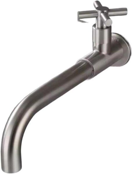 Gru a parete - Rubinetto per cucina - Risparmia spazio - Oro spazzolato - 10x10x10 mm - Filo di trazione