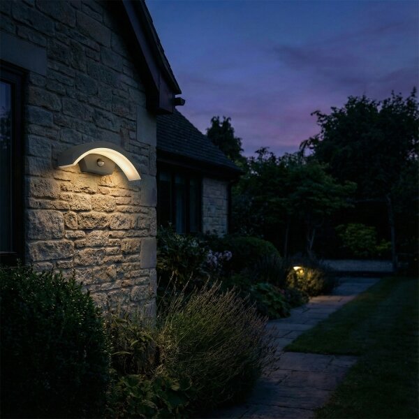 Brilagi - Lampada da parete LED esterna con sensore ARCELO LED/8W/230V IP54