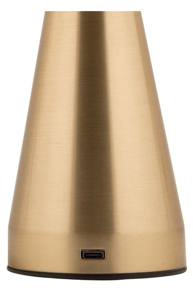 Lampada da tavolo a LED dimmerabile in oro con paralume in metallo (altezza 20,5 cm) Rachel - Leitmotiv