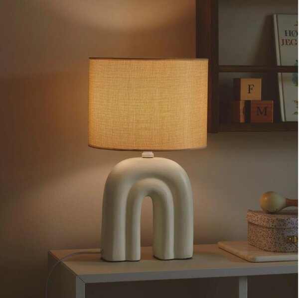Nordlux - Lampada da tavolo HAZE 1xE27/40W/230V beige