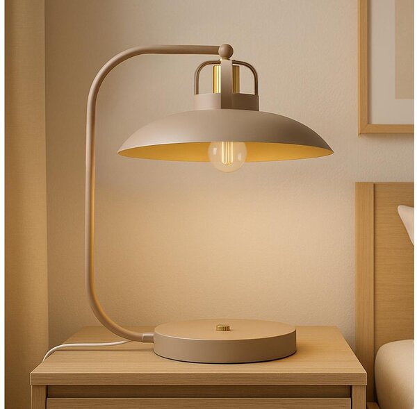 Brilagi - LED Lampada da tavolo FLAMENGO 1xE27/60W/230V beige