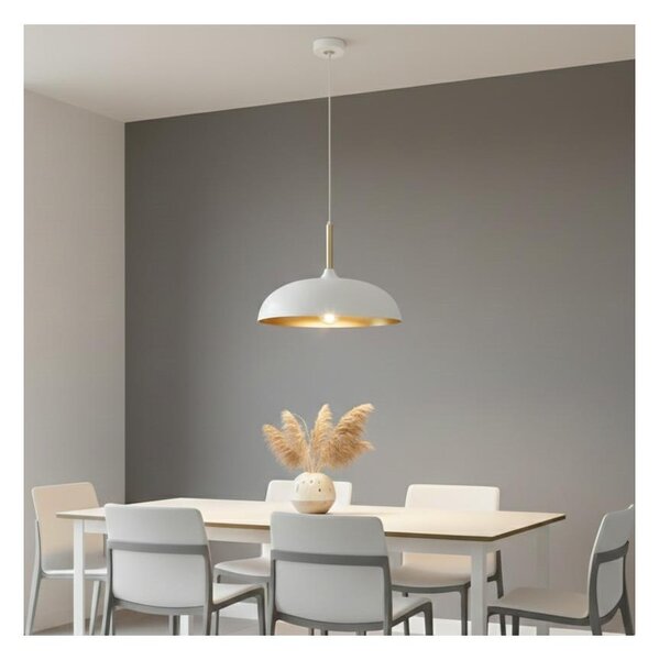 Brilagi - Lampadario a sospensione con filo ABRAHAM 1xE27/60W/230V diametro 45 cm bianco