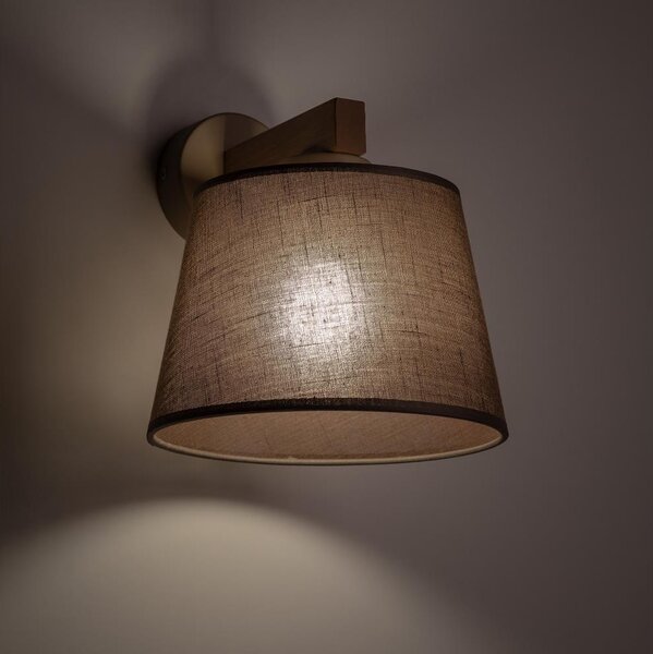 Brilagi - Lampada da parete LATTE SABIA 1xE27/15W/230V pino/marrone