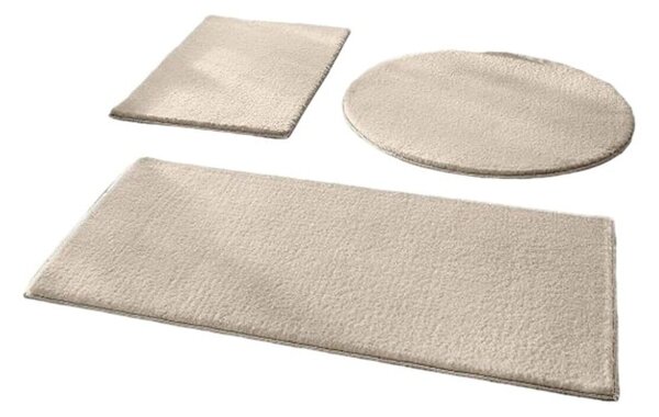 Set di tappetini per il bagno greige 3 pz 50x90 cm – Mila Home