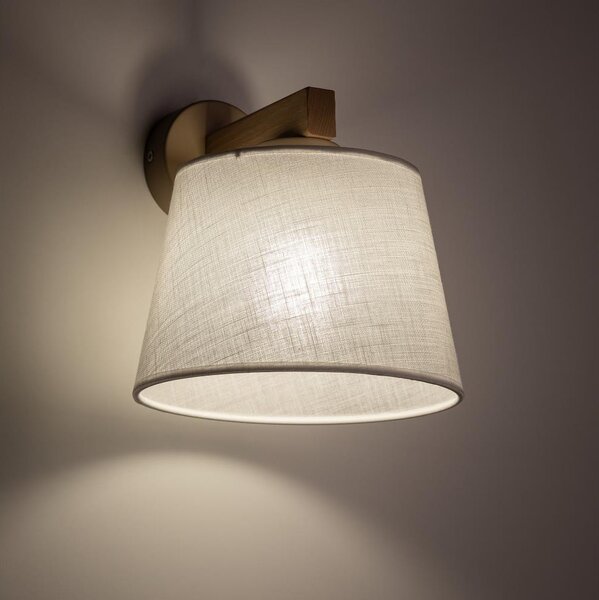 Brilagi - Lampada da parete LATTE SABIA 1xE27/15W/230V pino/bianco