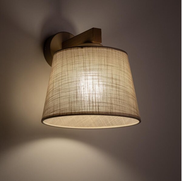 Brilagi - Lampada da parete LATTE SABIA 1xE27/15W/230V pino/beige
