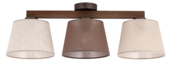 Brilagi - Lampadario a montaggio superficiale LATTE SABIA 3xE27/15W/230V pino/mix