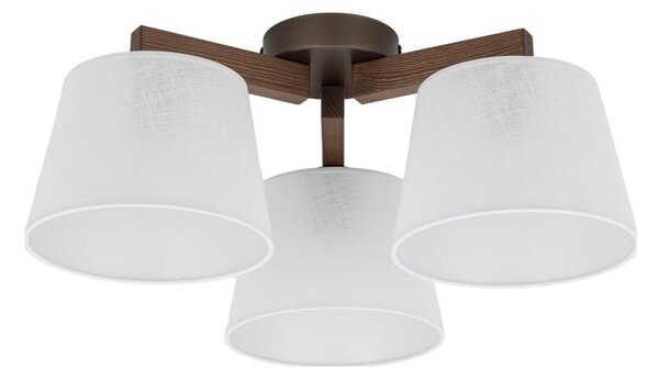 Brilagi - Plafoniera da soffitto LATTE 3xE27/15W/230V pino/bianco