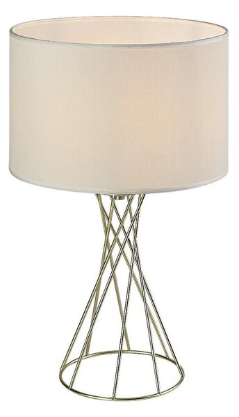 Rabalux 74081 - Lampada da tavolo NIVRA 1xE27/40W/230V dorata/bianca