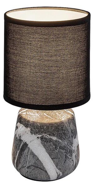 Rabalux 74066 - Lampada da tavolo NALISA 1xE14/40W/230V nero con effetto marmo