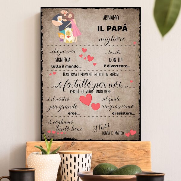 Regalo per il papà migliore del mondo