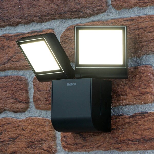 Theben Applique da esterni a LED theLeda S17-100L, Nero, Plastica, Applique LED da esterni